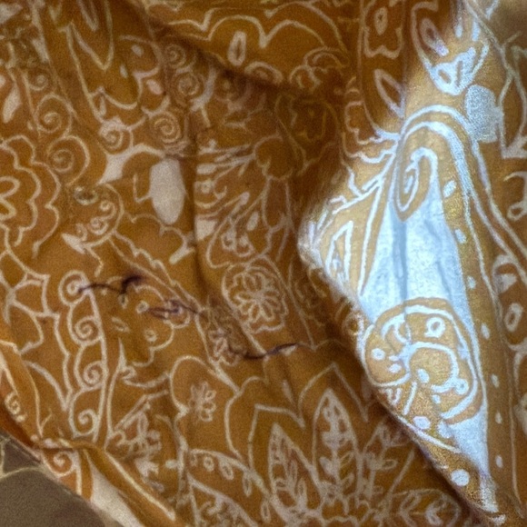 Sigrid Olsen Cotton Metallic Accent Linen Shoulder Bag Slouchy Design 16x10 - Picture 6 of 11